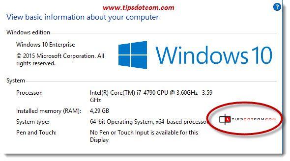 Microsoft Windows 10 Logo - Change Windows 10 System Properties Logo