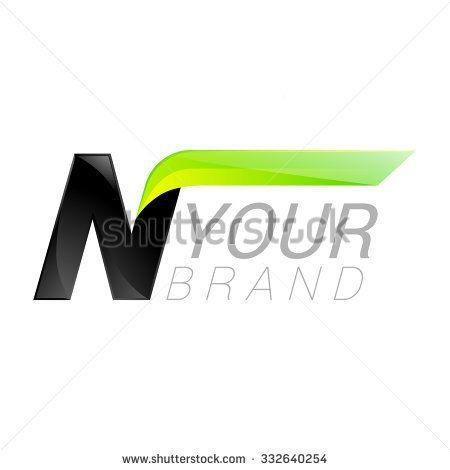 Green and Black with an N Logo - Black n Logos