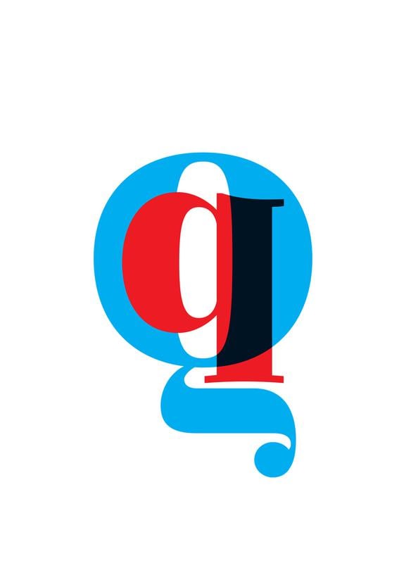 Red Q Logo - Cyan Red Q As Canvas Print By JUNIQE