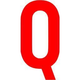 Red Q Logo - Red letter q icon red letter icons