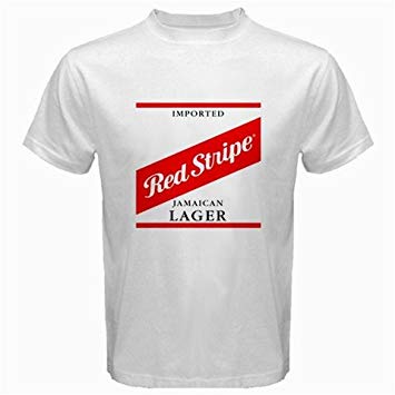 Red Stripe Beer Logo - Red Stripe Beer Logo New White T Shirt Size M Free Shipping