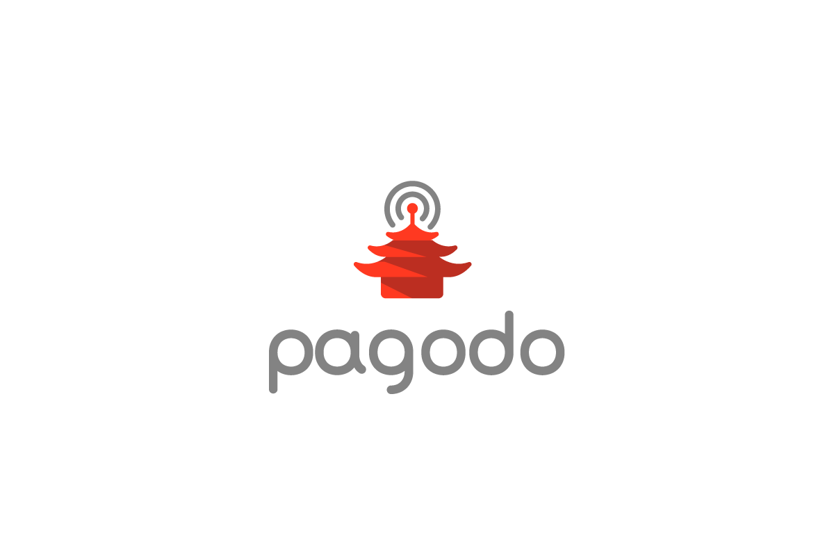 Radio Tower Logo - Pagodo – Pagoda Radio Tower Logo Design | Logo Cowboy