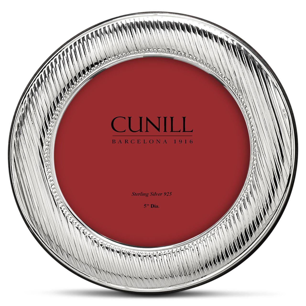 Red and Silver Round Logo - CUNILL Sterling Silver Round Galaxy 3.5 x 3.5 Picture Frame - Cunill ...
