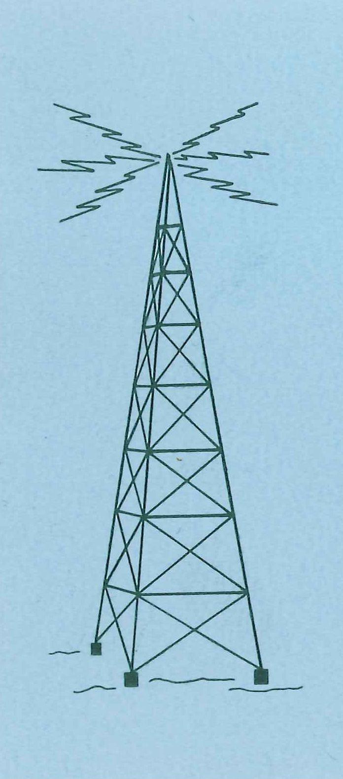 Radio Tower Logo - Vintage Radio Tower logo | Vintage Print | Logos, Tattoos, Tower