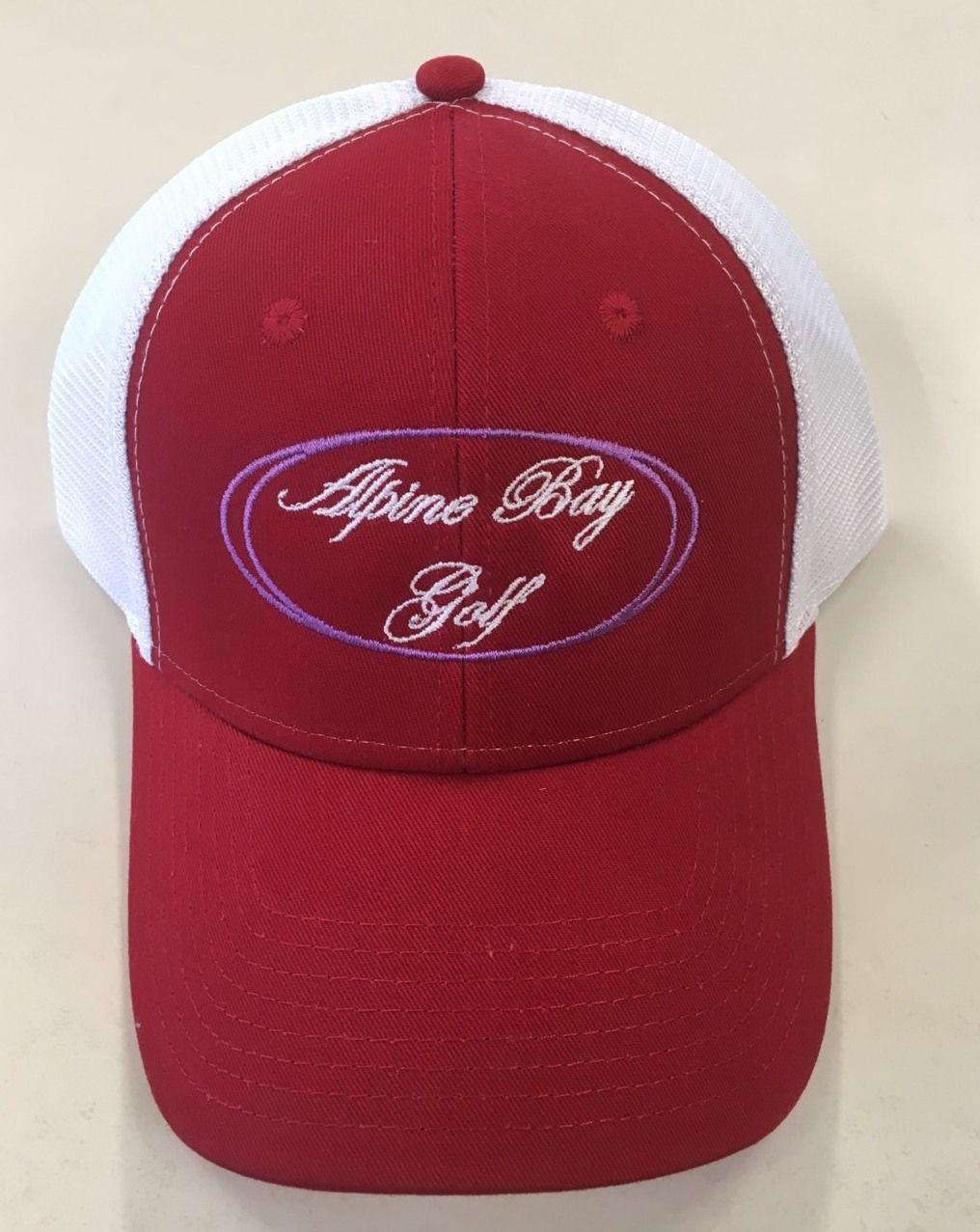 Red Alpine Logo - Alpine Bay Golf Logo Cap (Mesh Back) - Alpine Bay Golf Club