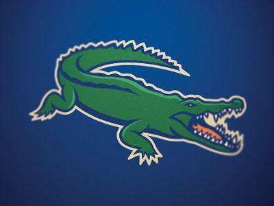 Blue Crocodile Sports Logo - Alligator. Mascot Branding And Logos. Logos, Sports logo, Logo