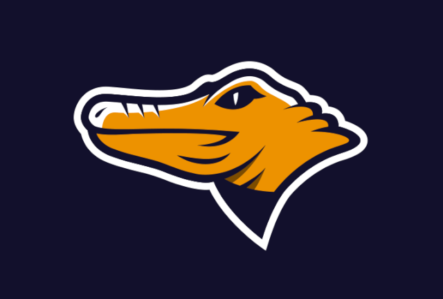 Blue Crocodile Sports Logo - Crocodile Logos