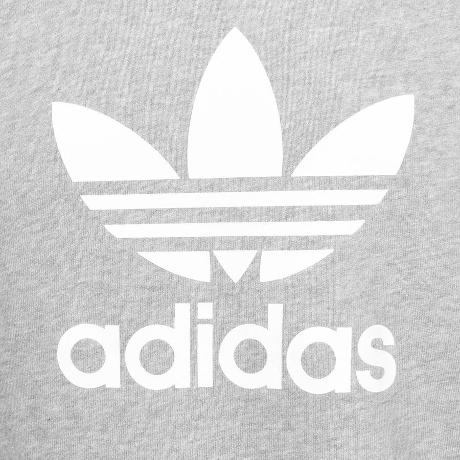 Adidas Grey Logo - Adidas Originals Trefoil Sweatshirt Grey in Gray for Men - Save ...