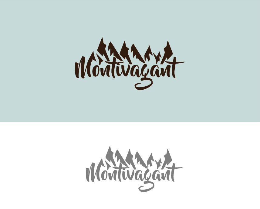 Simple Mountain Range Logo - Entry #4 by RamonIg for The word “Montivagant” with mountains coming ...