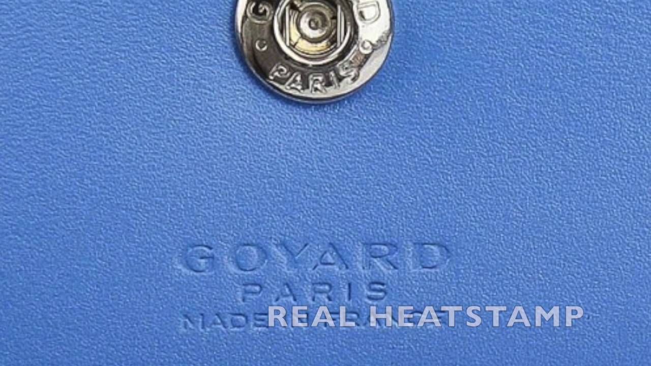 Blue Goyard Logo - How to spot a fake Goyard bags - YouTube
