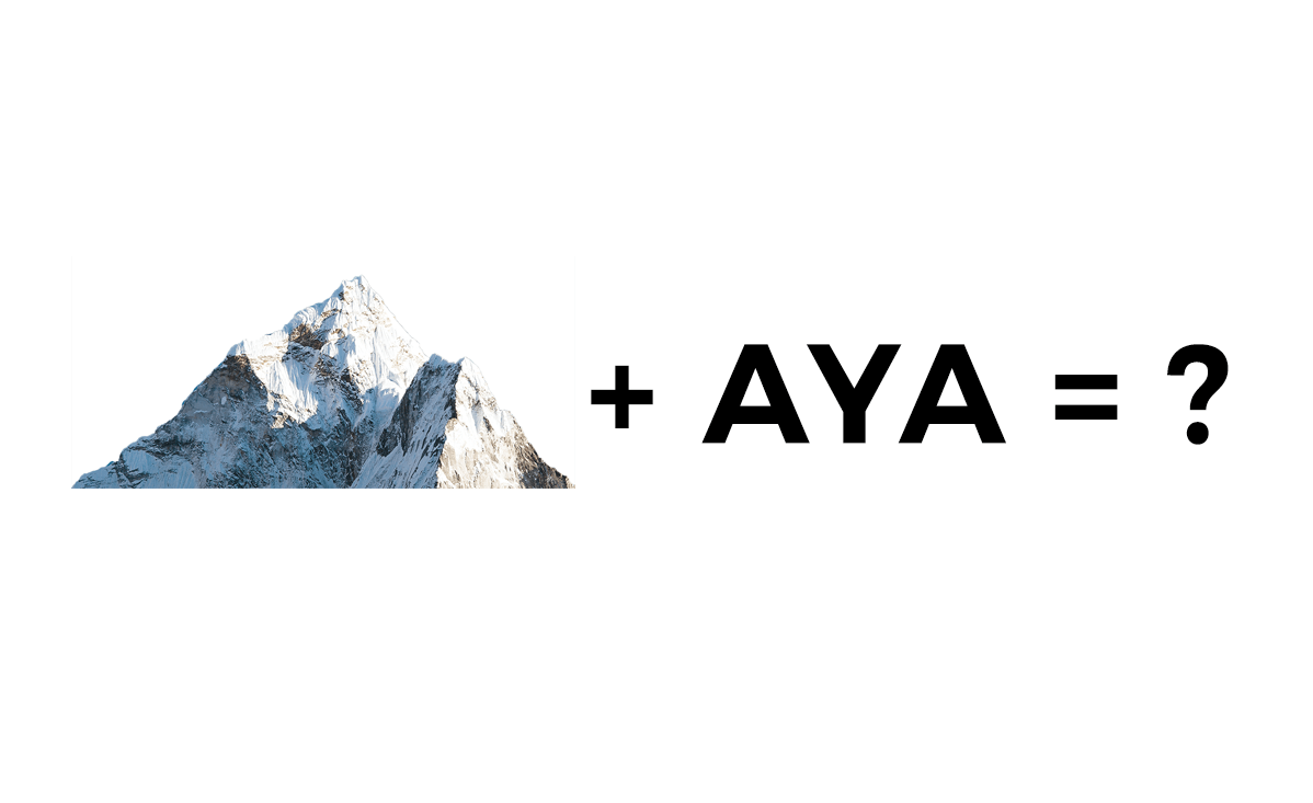 Simple Mountain Range Logo - Aya Peters - Self Branding