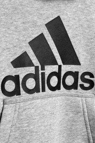 Adidas Grey Logo - Buy adidas Grey Stack Logo Hoody from Next Belgium
