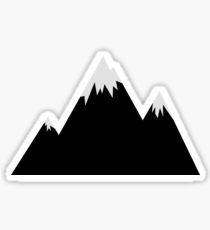 Simple Mountain Range Logo - Mountain Range Stickers | Redbubble