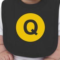 Q Train Logo - Omega Psi Phi Q train logo Baby Bib | Customon.com