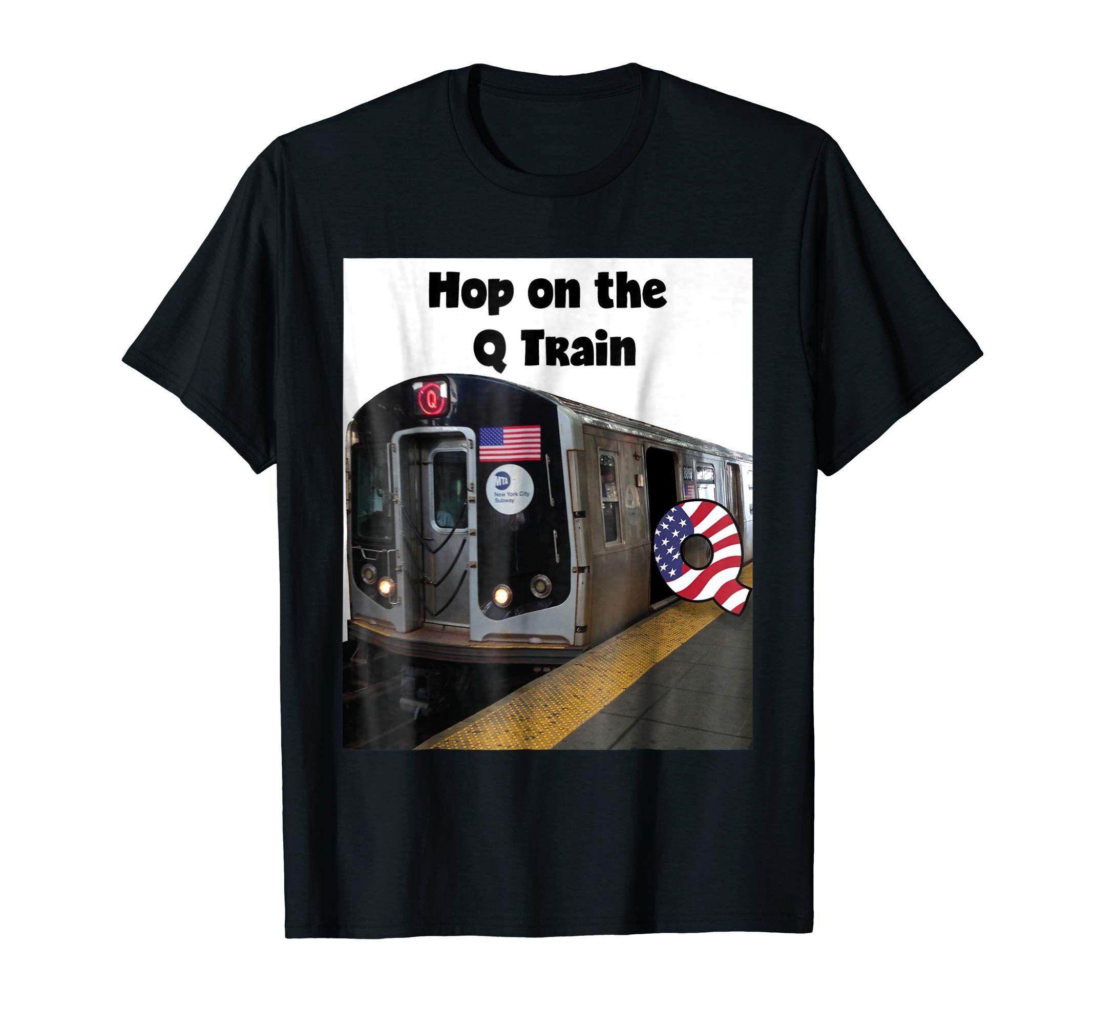Q Train Logo - Amazon.com: Hop On the Q Train: Clothing
