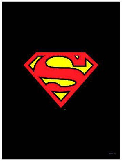 Red Black and White Superman Logo - Black superman Logos