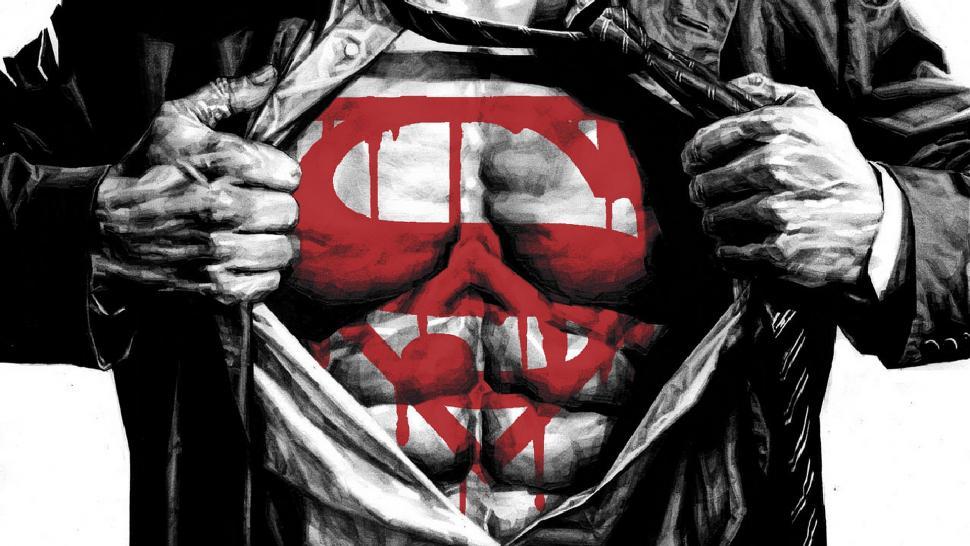 Red Black and White Superman Logo - Superman Logo Black White For Desktop wallpaper. other. Wallpaper