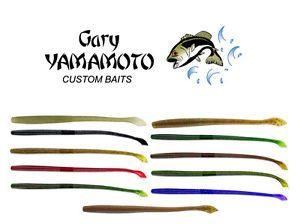 Fishing Worm Logo - Gary Yamamoto Kut Tail Worm 7 3 4 5Pk Soft Plastic Bass Fishing