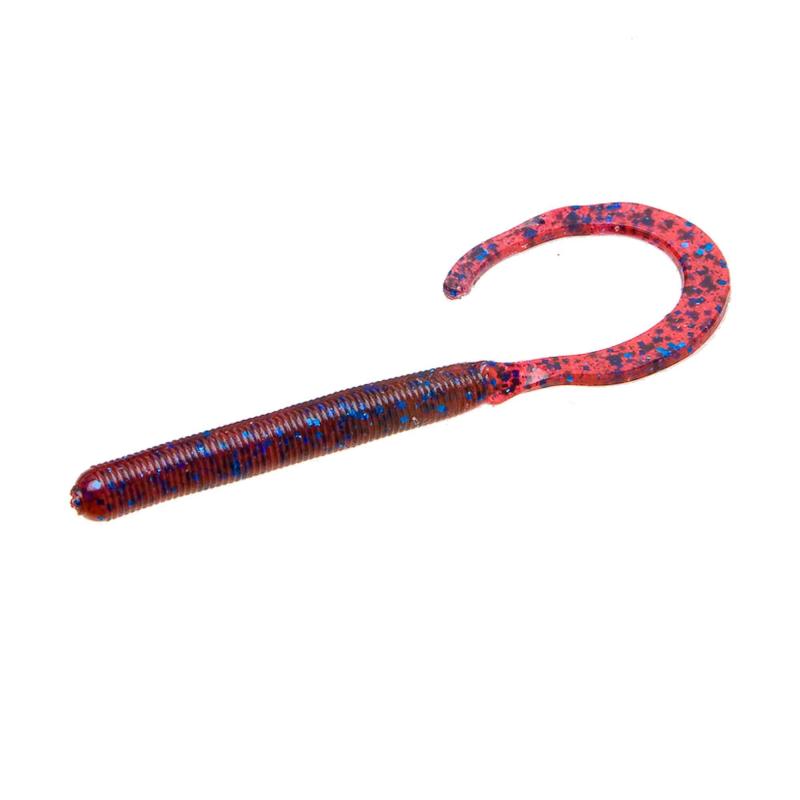 Fishing Worm Logo - WORM CURLY TAIL PLUM