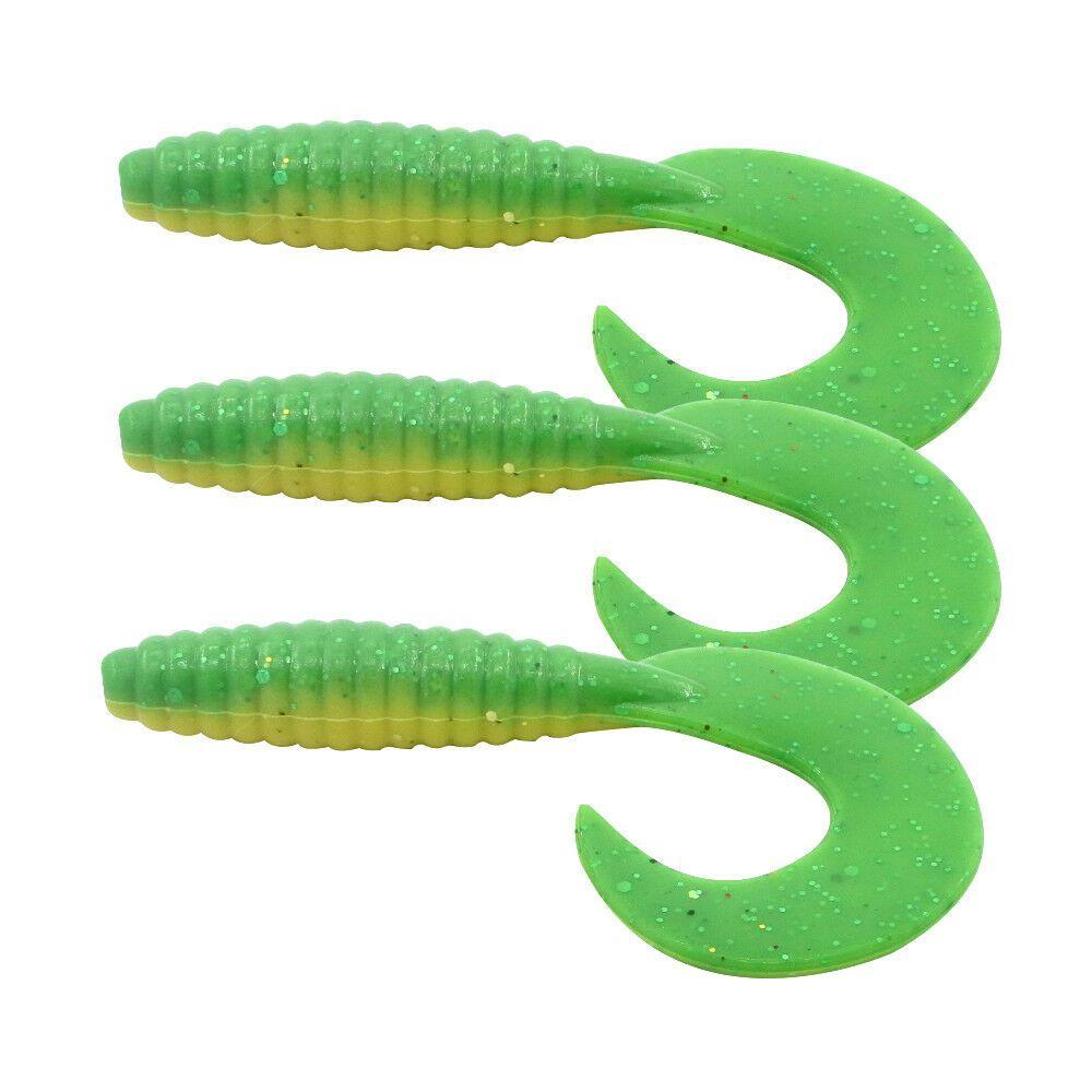 Fishing Worm Logo - 6PCS 65mm Soft Fishing Lure Worm Bass Grub Maggot Plastic Swim Bait