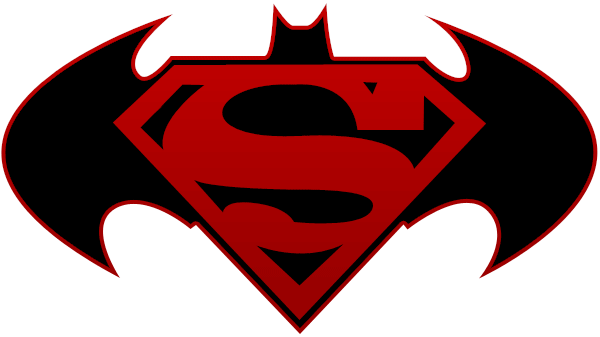 Red Black and White Superman Logo - Superman symbol black and | Clipart Panda - Free Clipart Images