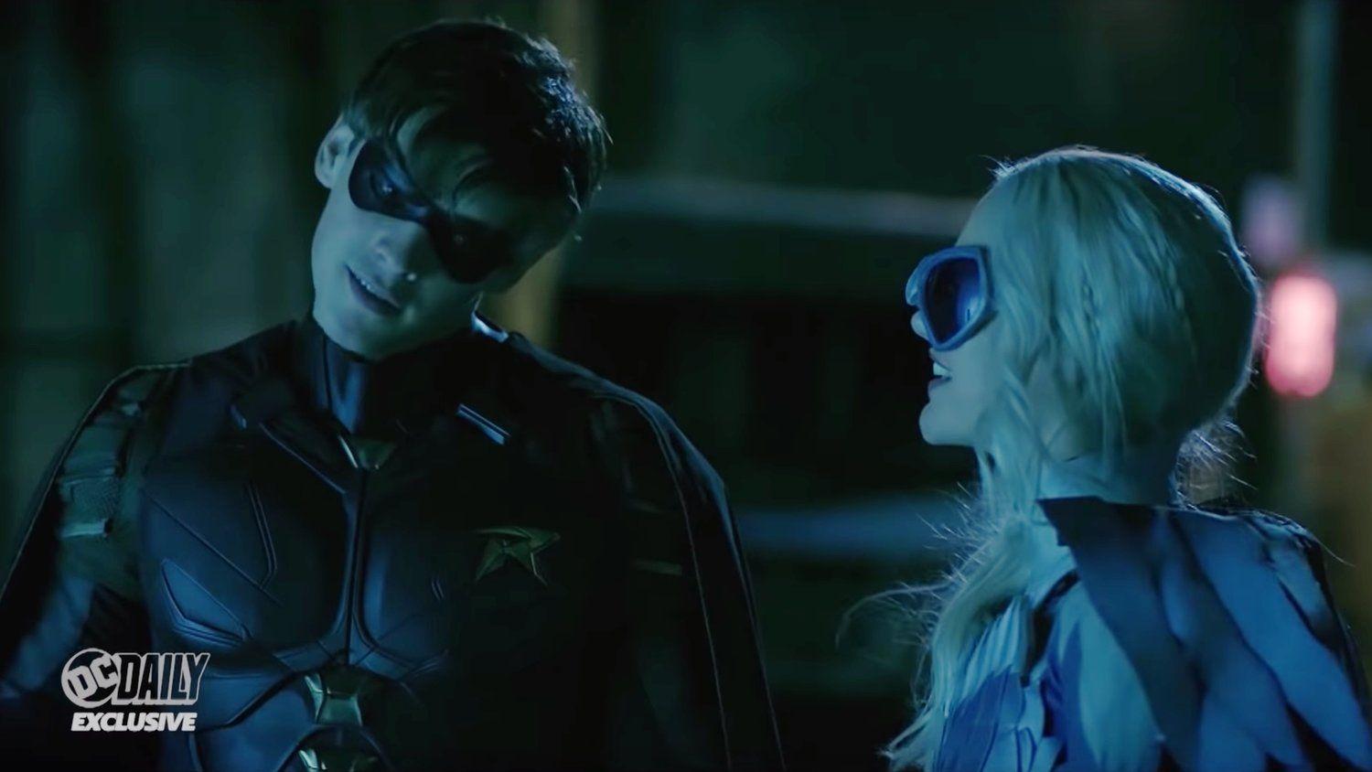 Dove Superhero Logo - Robin Teams Up with Hawk and Dove For a Fight in New Clip From DC's