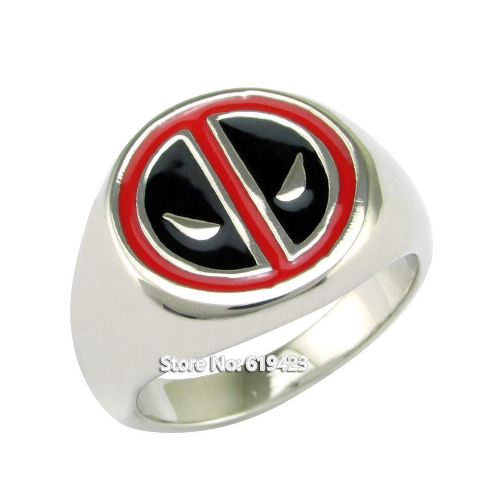 Red Black and White Superman Logo - Detail Feedback Questions about Punk Size 8 14 316 Stainless Steel ...