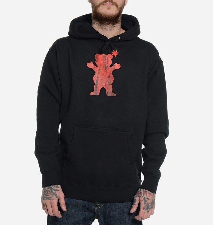 The Hundreds Grizzly Logo - The Hundreds Grain Bear Pullover | Black | Pullover hoodies ...