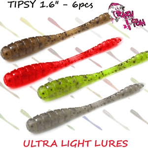 Fishing Worm Logo - Crazy fish Worm Lures TIPSY 2 8pcs Ultra Light Lure Fishing Drop