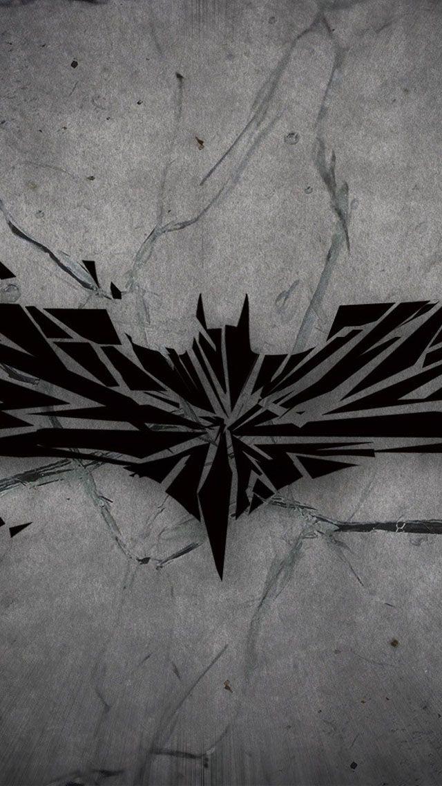 Broken Batman Logo - Broken Batman Logo iPhone 6 / 6 Plus and iPhone 5/4 Wallpapers