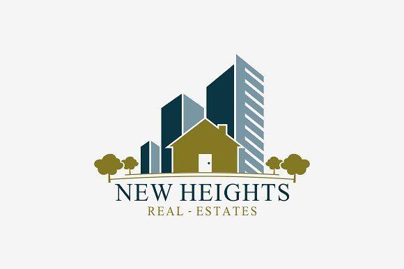 Real Estate Com Logo - New Heights Real Estate Logo ~ Logo Templates ~ Creative Market