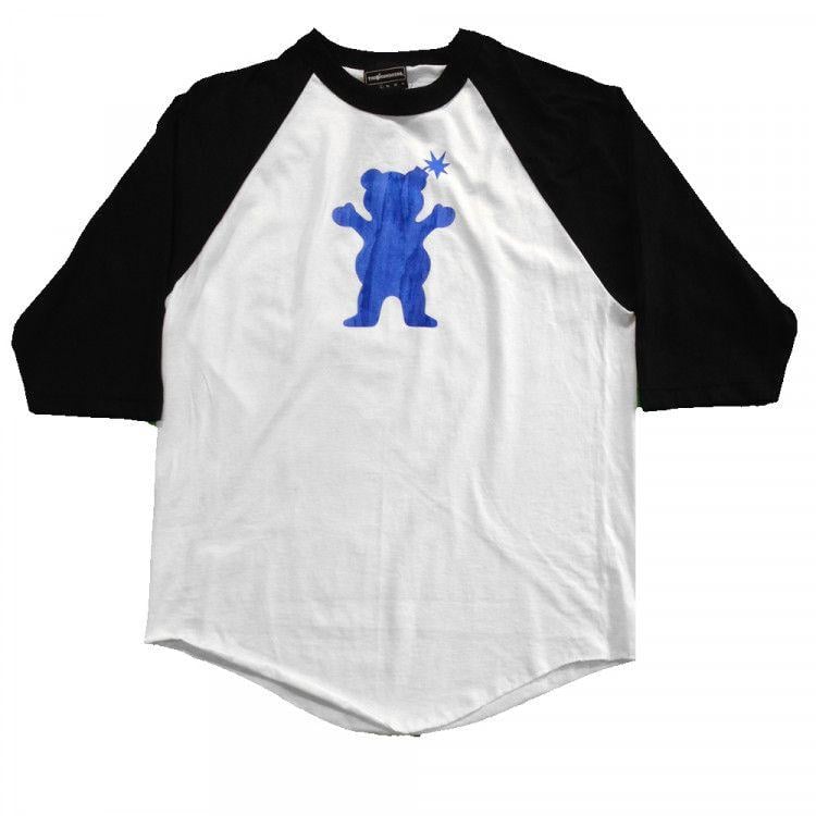 The Hundreds Grizzly Logo - The Hundreds x Grizzly Grain Bear black/white raglan T shirt ...