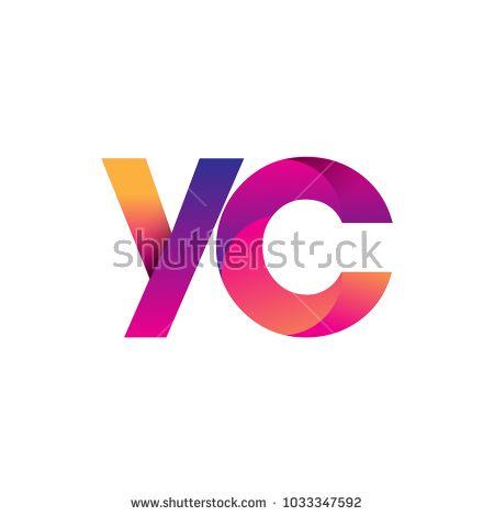 YC Logo - Initial Letter YC Logo Lowercase, magenta and orange, Modern and ...