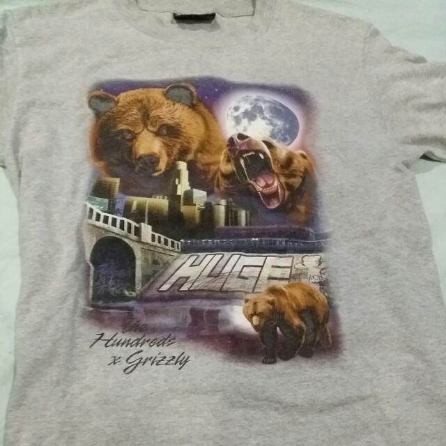The Hundreds Grizzly Logo - The Hundreds ✖ Grizzly (Rare), Men's Fashion, Clothes on Carousell