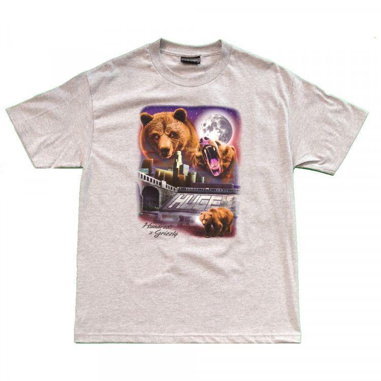The Hundreds Grizzly Logo - The Hundreds x Grizzly Urban Camp athletic heather T shirt ...
