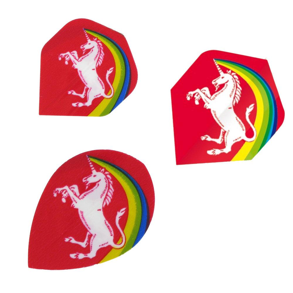 Red Unicorn Logo - Unicorn Core .75 Unicorn Logo Darts Flights Red – Mad On Darts