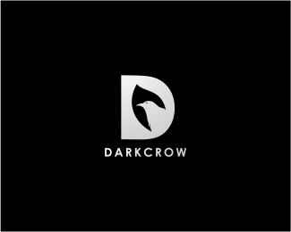 Black Letter Logo - Dark Crow Letter Logo Designed