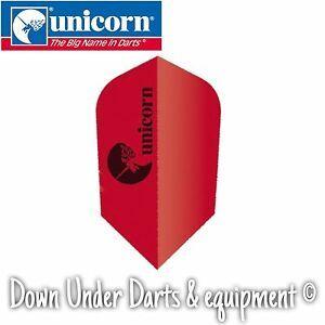 Red Unicorn Logo - 5 Sets Unicorn Logo Maestro 100 Micron Red SLIM Dart Flights - FREE ...