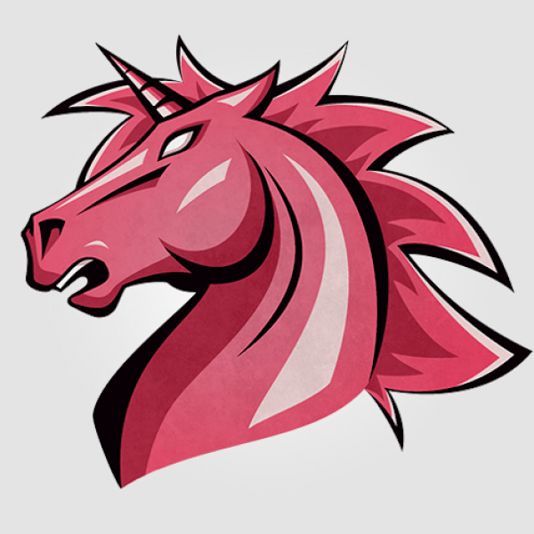 Red Unicorn Logo - Unicorns Of Love - Shop - Sticker Unicorns Logo