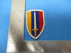 Red Blue and Yellow Shield Logo - Vintage Infantry Patch Sword with Red Blue Yellow Shield S3175