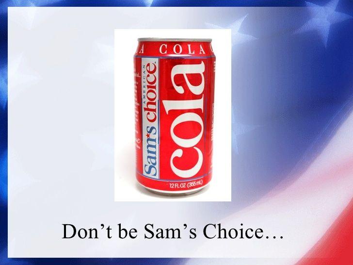 Sam's Choice Cola Logo - Recruiting College Republicans