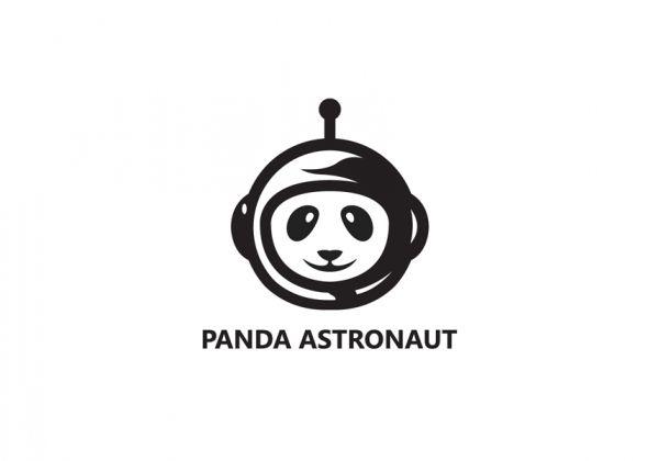 Astrounaut Logo - Panda Astronaut