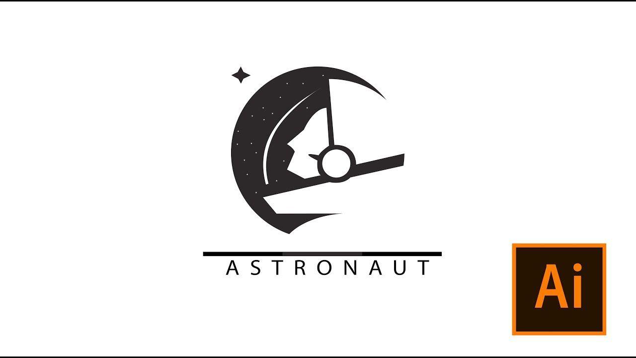 Astronaut Logo - Illustrator Tutorial Astronaut Logo (Speed Art) - YouTube