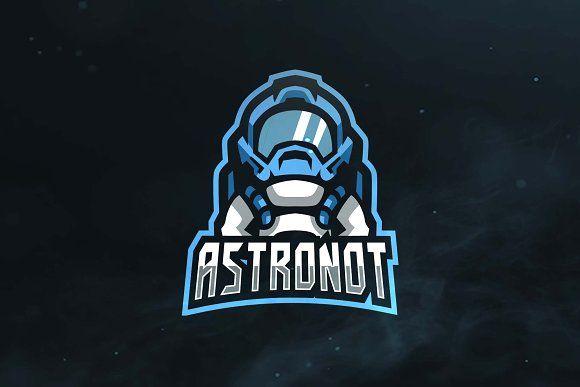 Astronaut Logo - Astronaut Sport and Esports Logo Logo Templates Creative Market