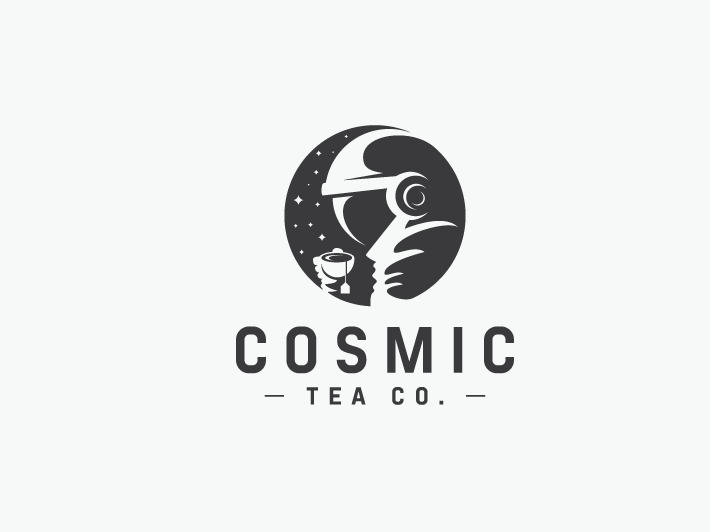 Astronaut Logo - innovative logo design trends for 2018 Graphic Design