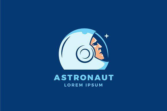 Astronaut Logo - Astronaut in a Helmet Logo Template Logo Templates Creative Market