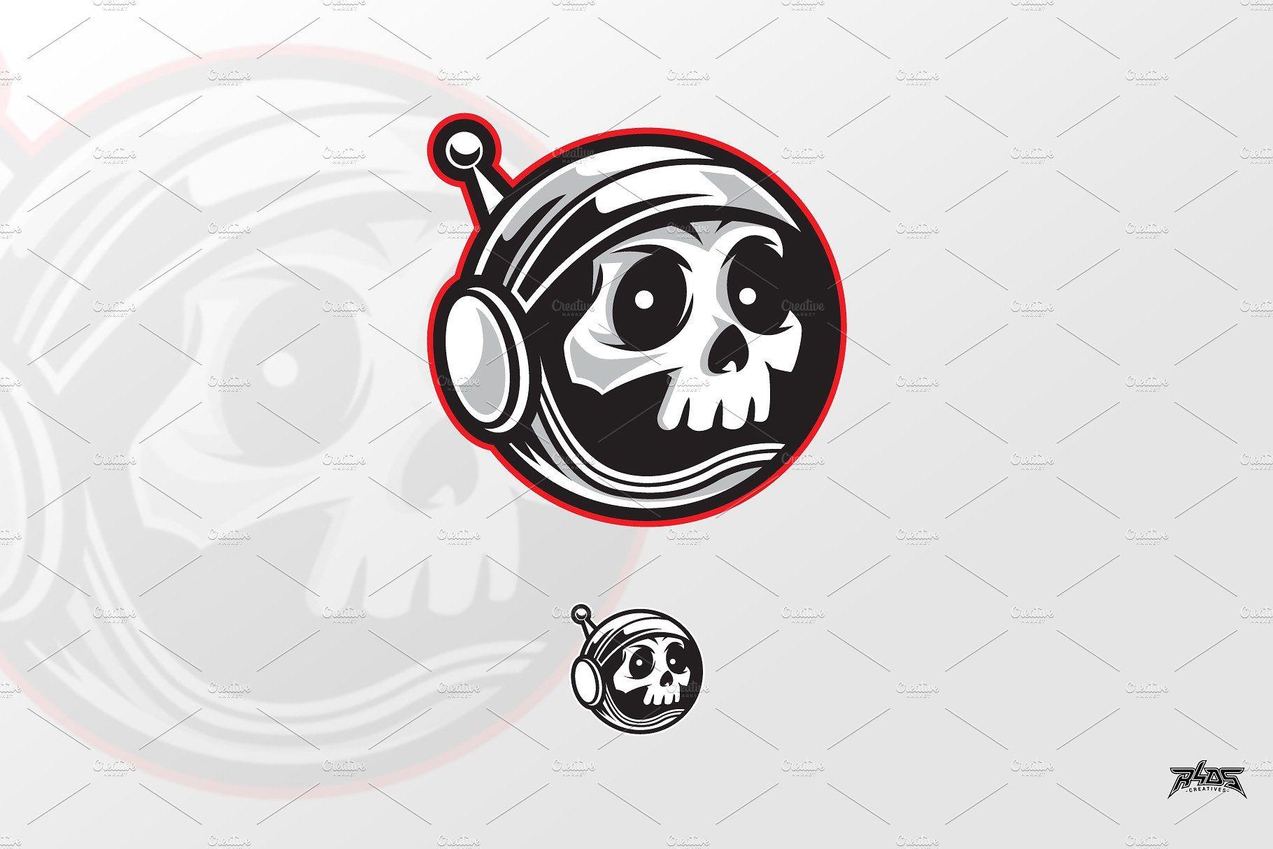 Astronaut Logo - Astronaut Skull Logo Vector ~ Logo Templates ~ Creative Market