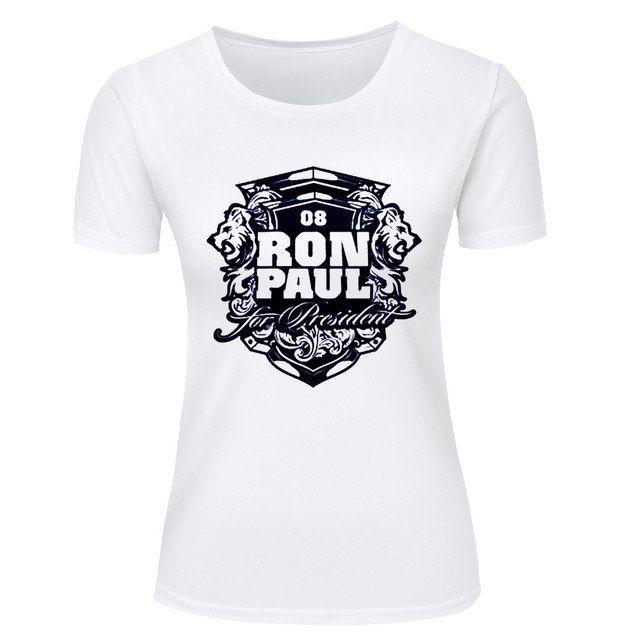 Clothing with Lion Logo - Summer Girls Tees Ron Paul Lion Logo Print Clothing Top Tees O Neck ...
