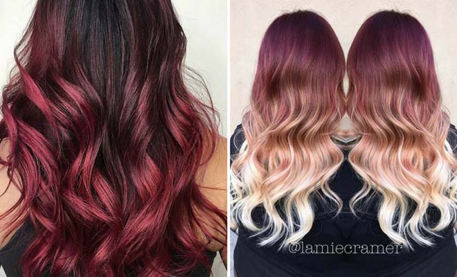 Ombre Colored Logo - Best Red Ombre Hair Color Ideas