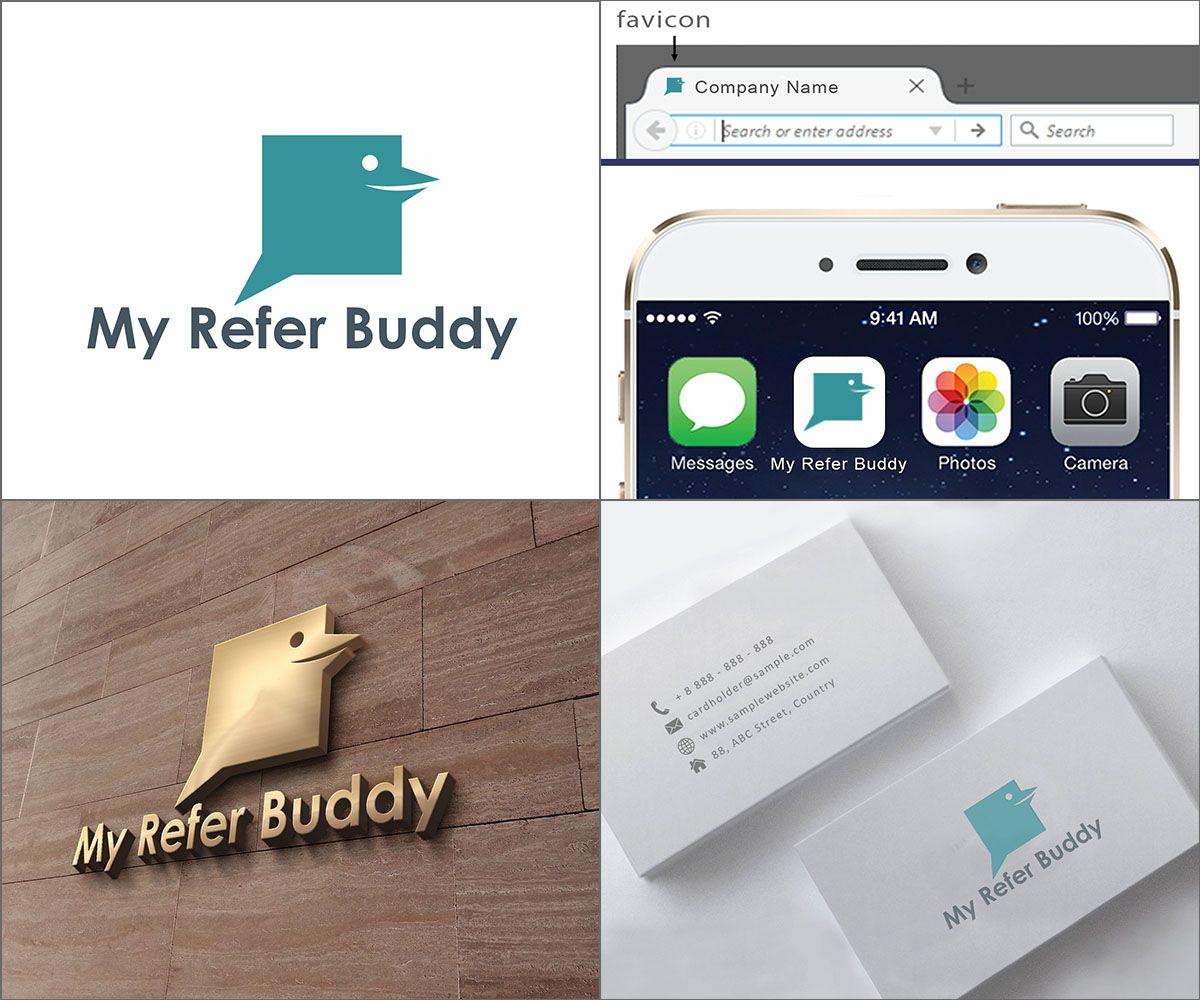 Buddy Name Logo - Modern, Professional, Business Logo Design for My Refer Buddy